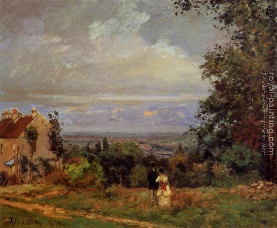 Camille Pissarro : Landscape near Louveciennes II